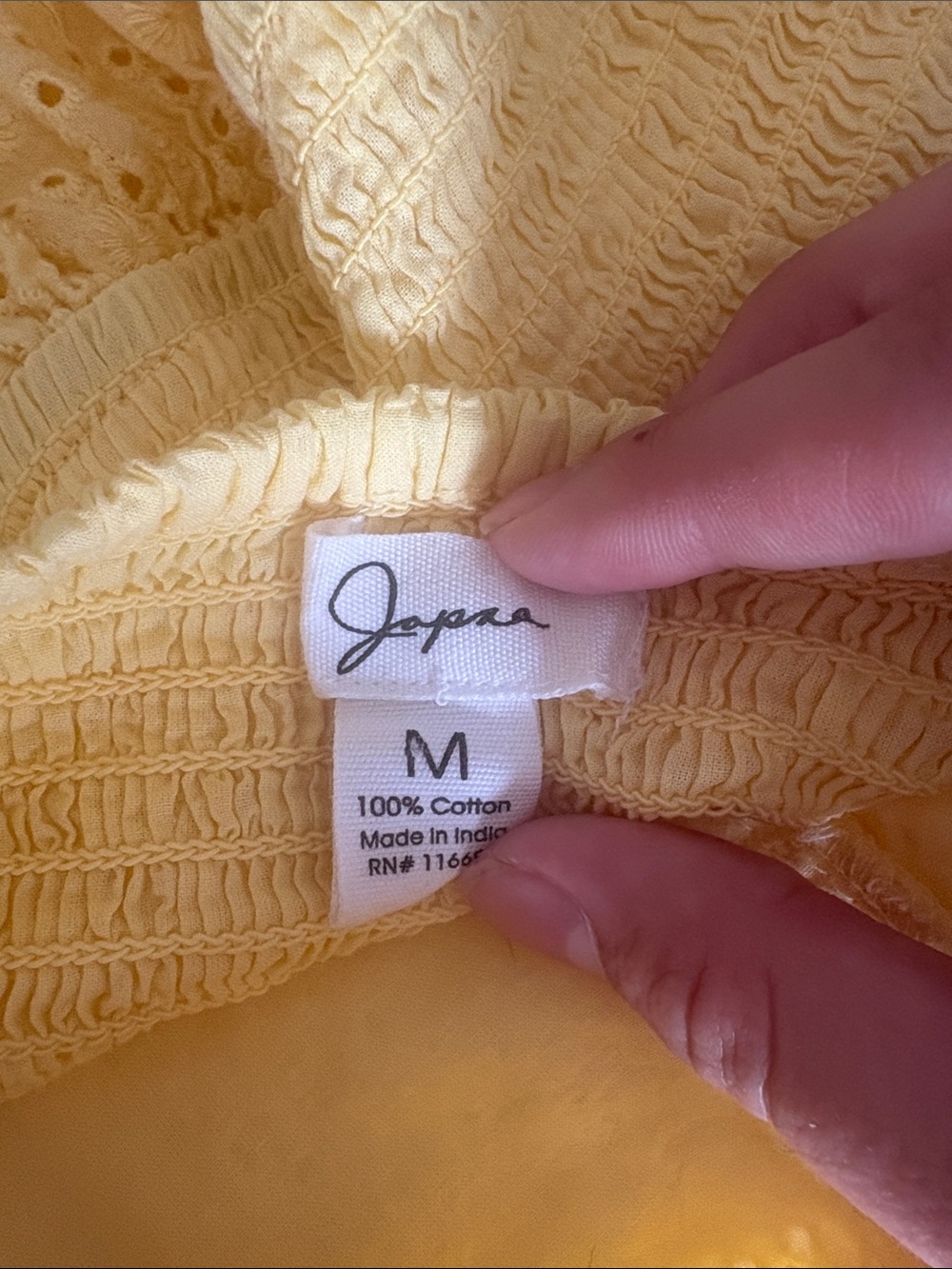 Japna Yellow Ruffle Cami Top - Picture 2 of 4